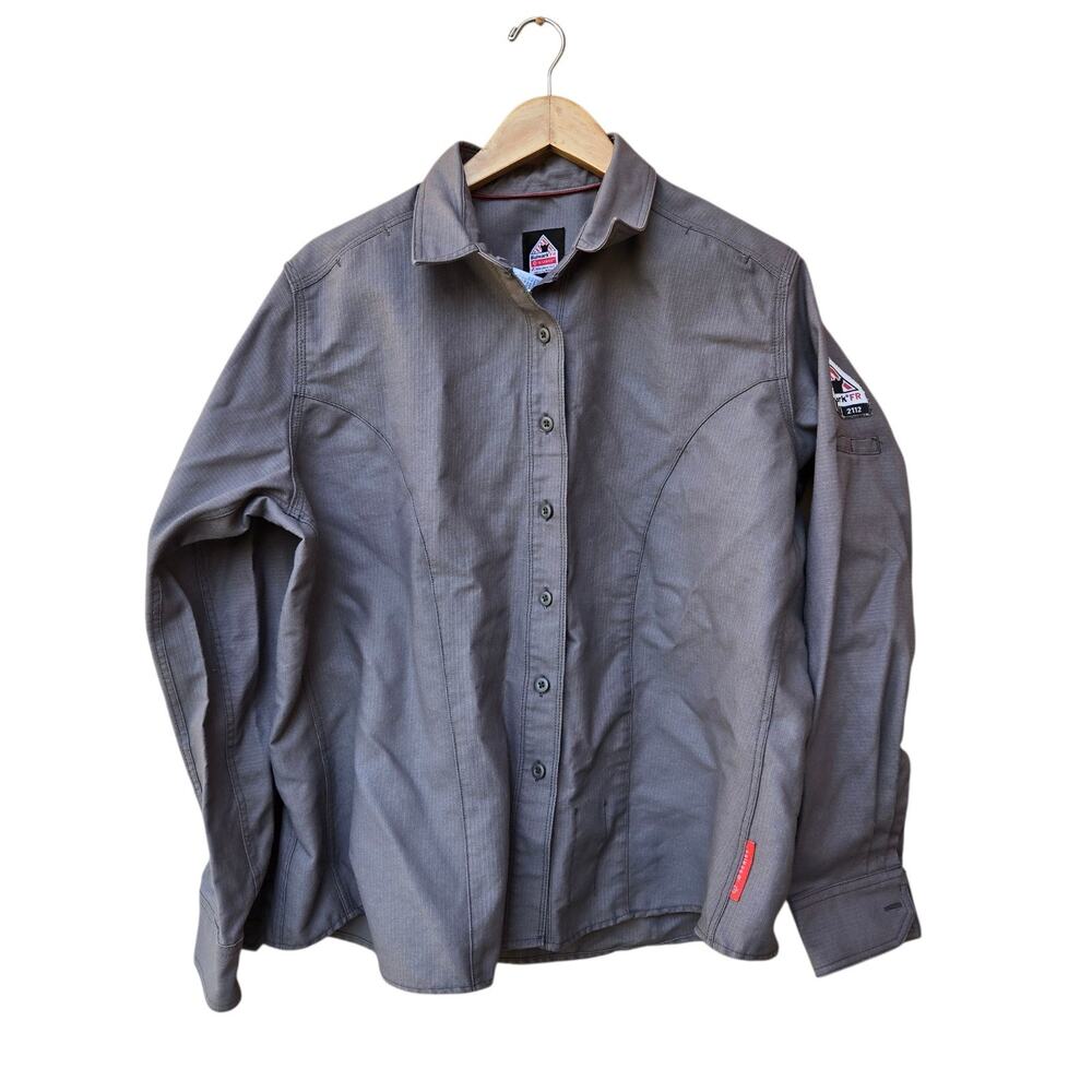 Bulwark FR iQ Series Westex G2 Womens Button Long Sleeve Shirt XL